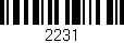 Código de barras (EAN, GTIN, SKU, ISBN): '2231'