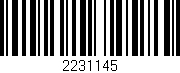 Código de barras (EAN, GTIN, SKU, ISBN): '2231145'