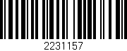 Código de barras (EAN, GTIN, SKU, ISBN): '2231157'