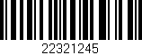 Código de barras (EAN, GTIN, SKU, ISBN): '22321245'