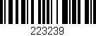Código de barras (EAN, GTIN, SKU, ISBN): '223239'