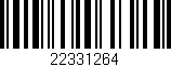 Código de barras (EAN, GTIN, SKU, ISBN): '22331264'