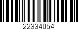 Código de barras (EAN, GTIN, SKU, ISBN): '22334054'