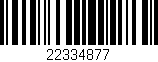 Código de barras (EAN, GTIN, SKU, ISBN): '22334877'