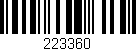 Código de barras (EAN, GTIN, SKU, ISBN): '223360'