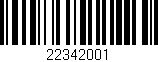 Código de barras (EAN, GTIN, SKU, ISBN): '22342001'