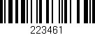 Código de barras (EAN, GTIN, SKU, ISBN): '223461'