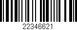 Código de barras (EAN, GTIN, SKU, ISBN): '22346621'