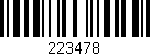 Código de barras (EAN, GTIN, SKU, ISBN): '223478'