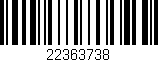Código de barras (EAN, GTIN, SKU, ISBN): '22363738'