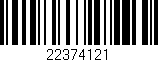 Código de barras (EAN, GTIN, SKU, ISBN): '22374121'