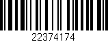 Código de barras (EAN, GTIN, SKU, ISBN): '22374174'