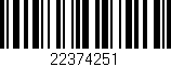 Código de barras (EAN, GTIN, SKU, ISBN): '22374251'