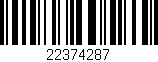 Código de barras (EAN, GTIN, SKU, ISBN): '22374287'