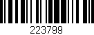 Código de barras (EAN, GTIN, SKU, ISBN): '223799'