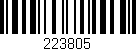 Código de barras (EAN, GTIN, SKU, ISBN): '223805'