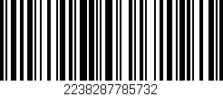 Código de barras (EAN, GTIN, SKU, ISBN): '2238287785732'