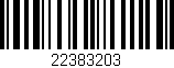 Código de barras (EAN, GTIN, SKU, ISBN): '22383203'