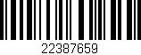 Código de barras (EAN, GTIN, SKU, ISBN): '22387659'