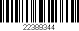 Código de barras (EAN, GTIN, SKU, ISBN): '22389344'