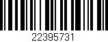 Código de barras (EAN, GTIN, SKU, ISBN): '22395731'