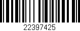 Código de barras (EAN, GTIN, SKU, ISBN): '22397425'