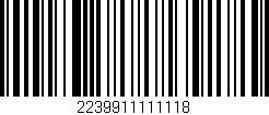 Código de barras (EAN, GTIN, SKU, ISBN): '2239911111118'