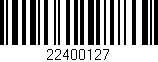 Código de barras (EAN, GTIN, SKU, ISBN): '22400127'
