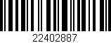 Código de barras (EAN, GTIN, SKU, ISBN): '22402887'