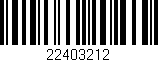 Código de barras (EAN, GTIN, SKU, ISBN): '22403212'