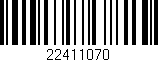 Código de barras (EAN, GTIN, SKU, ISBN): '22411070'