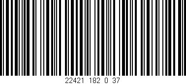 Código de barras (EAN, GTIN, SKU, ISBN): '22421_182_0_37'