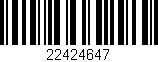 Código de barras (EAN, GTIN, SKU, ISBN): '22424647'