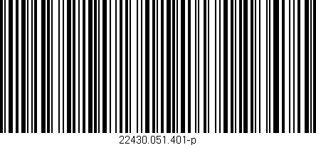Código de barras (EAN, GTIN, SKU, ISBN): '22430.051.401-p'