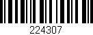 Código de barras (EAN, GTIN, SKU, ISBN): '224307'