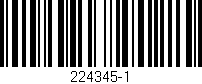Código de barras (EAN, GTIN, SKU, ISBN): '224345-1'