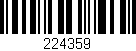 Código de barras (EAN, GTIN, SKU, ISBN): '224359'