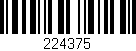 Código de barras (EAN, GTIN, SKU, ISBN): '224375'