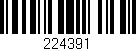 Código de barras (EAN, GTIN, SKU, ISBN): '224391'