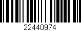 Código de barras (EAN, GTIN, SKU, ISBN): '22440974'