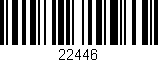 Código de barras (EAN, GTIN, SKU, ISBN): '22446'