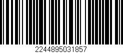 Código de barras (EAN, GTIN, SKU, ISBN): '2244895031857'