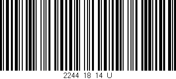 Código de barras (EAN, GTIN, SKU, ISBN): '2244_18_14_U'