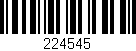 Código de barras (EAN, GTIN, SKU, ISBN): '224545'