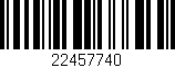 Código de barras (EAN, GTIN, SKU, ISBN): '22457740'