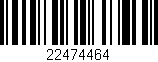 Código de barras (EAN, GTIN, SKU, ISBN): '22474464'