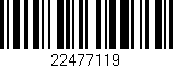 Código de barras (EAN, GTIN, SKU, ISBN): '22477119'