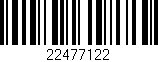 Código de barras (EAN, GTIN, SKU, ISBN): '22477122'