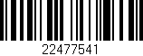 Código de barras (EAN, GTIN, SKU, ISBN): '22477541'