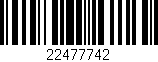 Código de barras (EAN, GTIN, SKU, ISBN): '22477742'